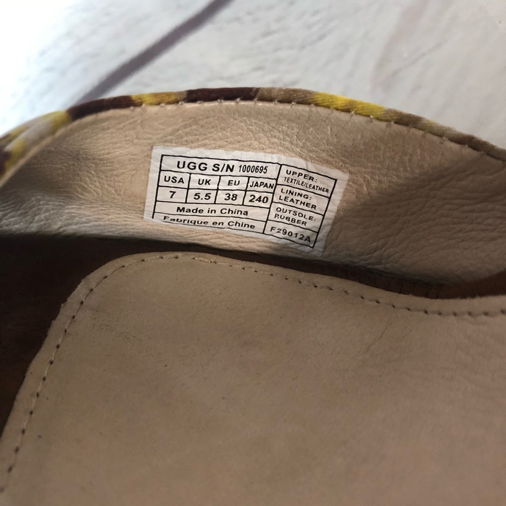 UGG Yellow Ribbon Espadrille Platform Sandal 7 - Picture 7 of 8